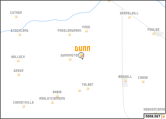 map of Dunn