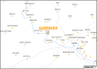 map of Dunraven