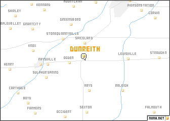 map of Dunreith