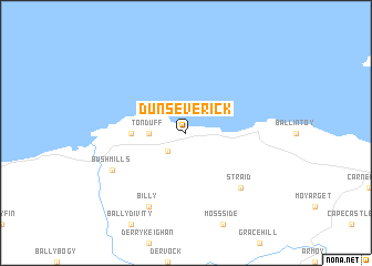 map of Dunseverick