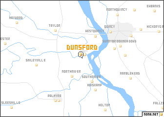 map of Dunsford
