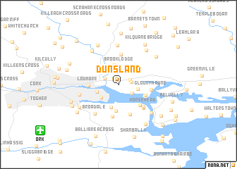 map of Dunsland