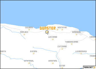 map of Dunster