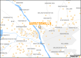map of Dunston Hills