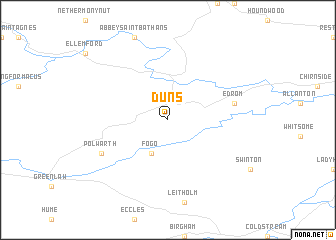 map of Duns