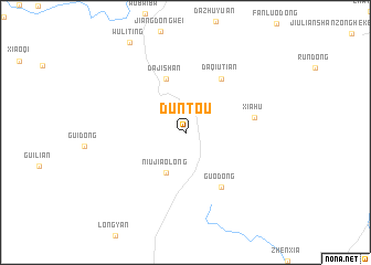 map of Duntou