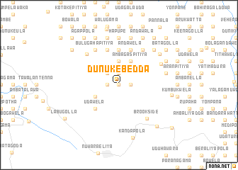 map of Dunukebedda