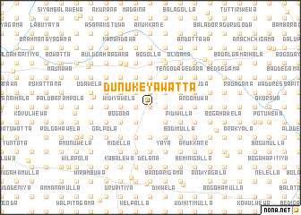 map of Dunukeyawatta