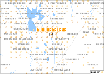 map of Dunumadalawa