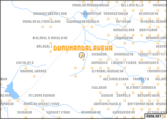 map of Dunumandalawewa