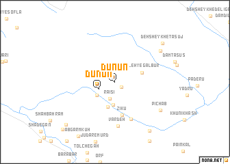 map of Dūnūn