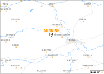 map of Dunwish