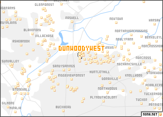 map of Dunwoody West