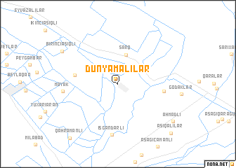 map of Dünyamalılar