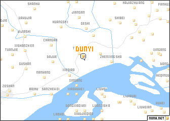 map of Dunyi