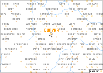 map of Dunywa