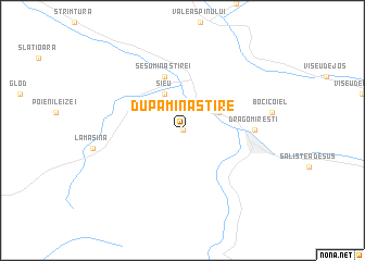 map of După Mînăstire