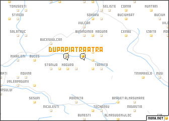 map of După Piatră