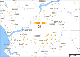 map of Dupa Town