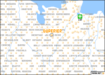 map of Dupérier