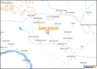 map of Duplessis