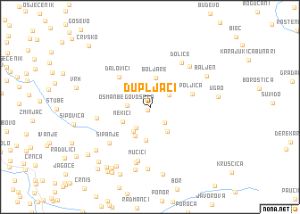 map of Dupljaci