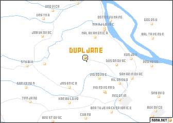 map of Dupljane