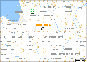 map of Dupont Diègue