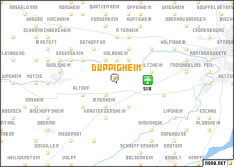 map of Duppigheim