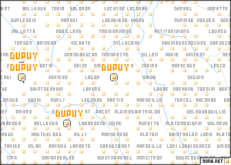 map of Dupuy