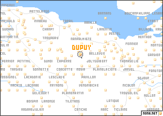 map of Dupuy