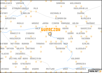 map of Duraczów