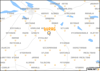 map of Durąg