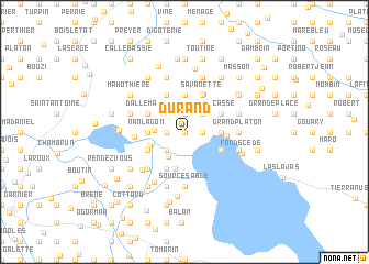 map of Durand