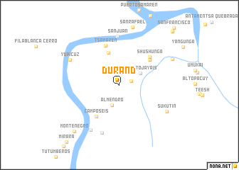 map of Durand