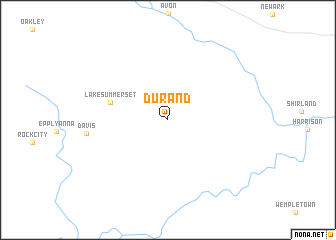 map of Durand