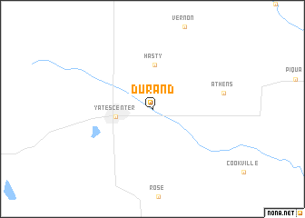 map of Durand