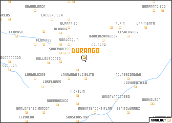 map of Durango