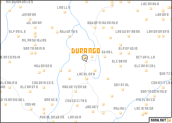 map of Durango