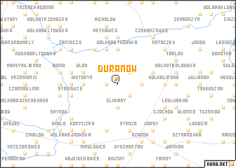 map of Duranów