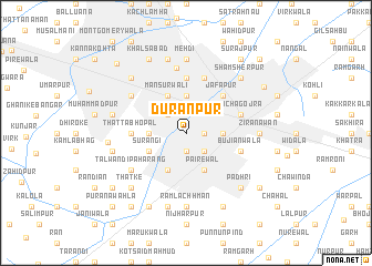 map of Durānpur
