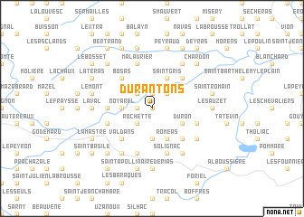 map of Durantons