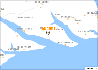 map of Durant