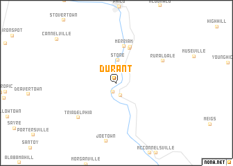 map of Durant