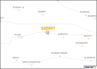 map of Durant