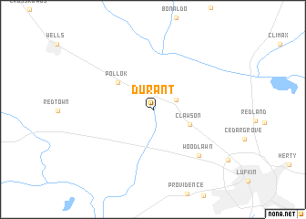 map of Durant