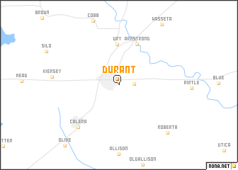 map of Durant