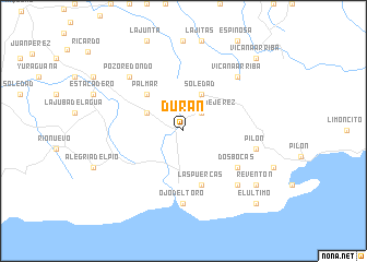 map of Durán
