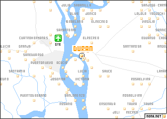 map of Durán