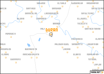 map of Durán